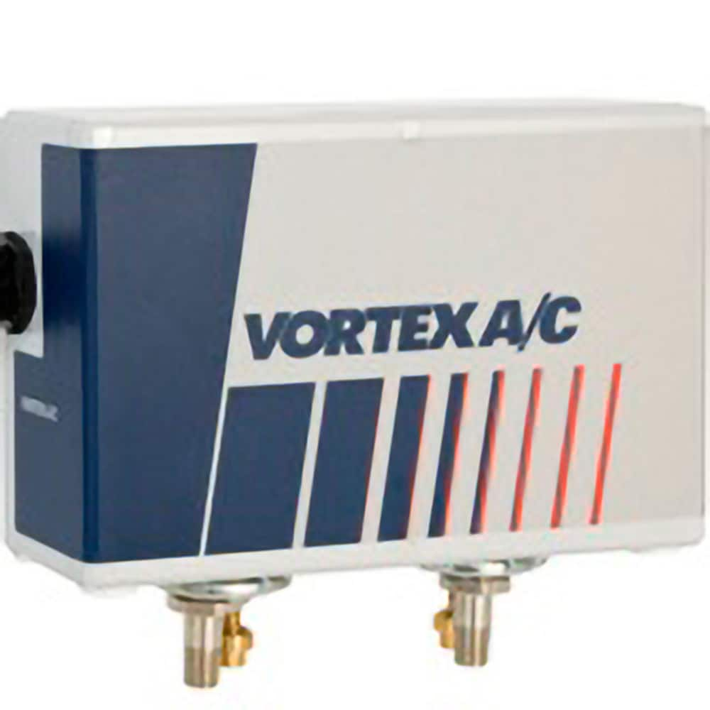 Vortec - Vortex Enclosure Coolers; Type: w/Thermostat ; Integrity: NEMA 12 ; BTU/Hour: 5000 ; Thread Size (NPT): 3/8 ; Standard Cubic Feet Per Minute: 70.00 - Exact Industrial Supply