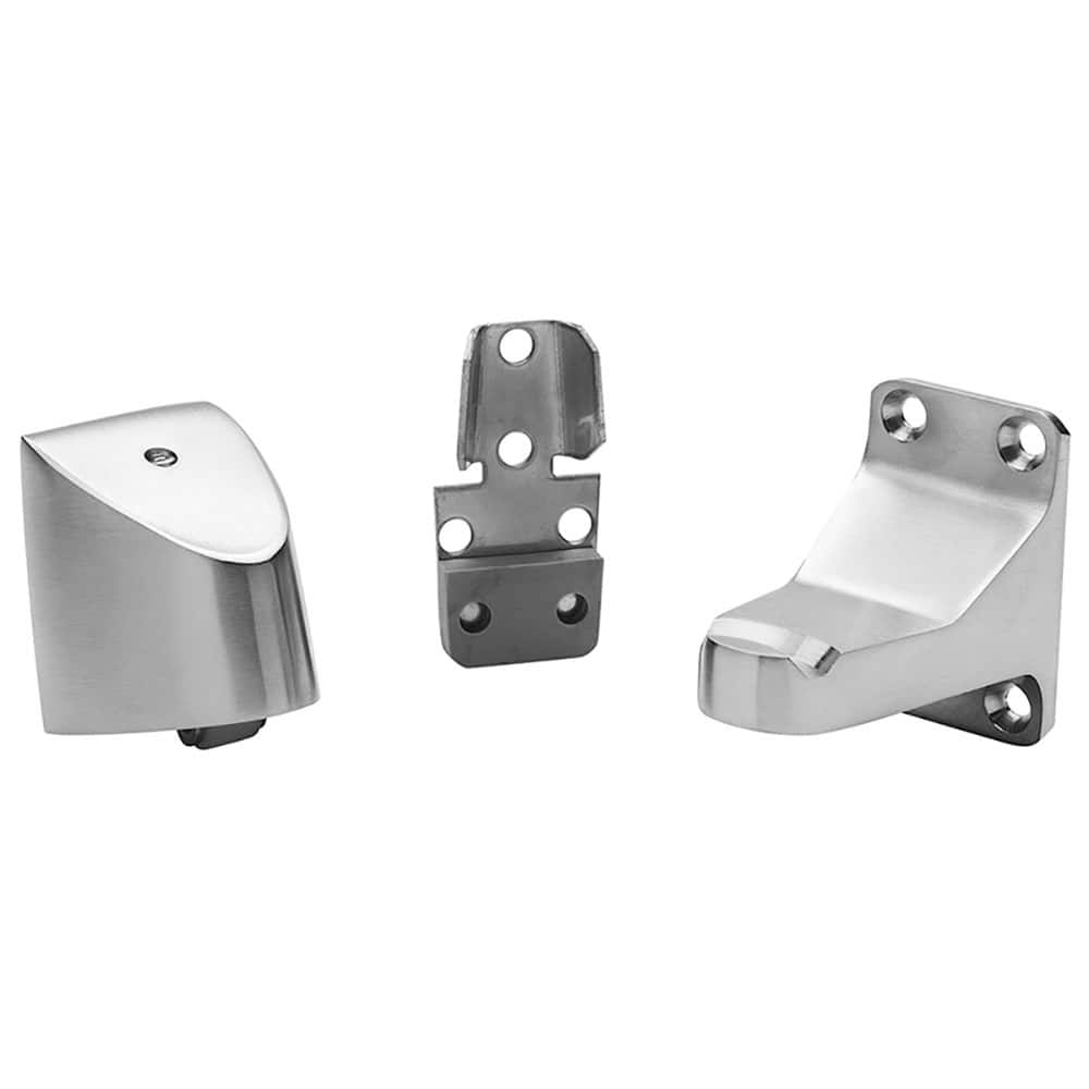 IVES - Stops; Type: Automatic Holder Wall Stop ; Finish/Coating: Satin Chrome ; Projection: 3-3/4 (Inch); Mount Type: Wall - Exact Industrial Supply