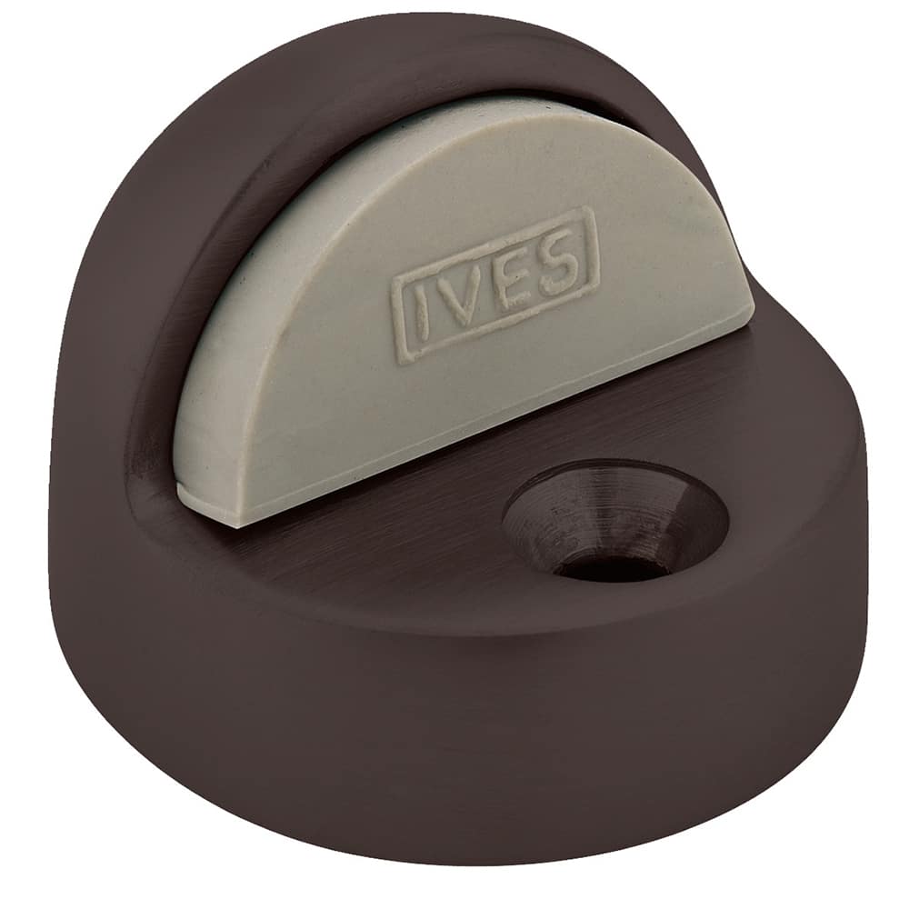 IVES - Stops; Type: Floor Stop ; Finish/Coating: Oil Rubbed Bronze ; Projection: 1-3/8 (Inch); Mount Type: Floor - Exact Industrial Supply