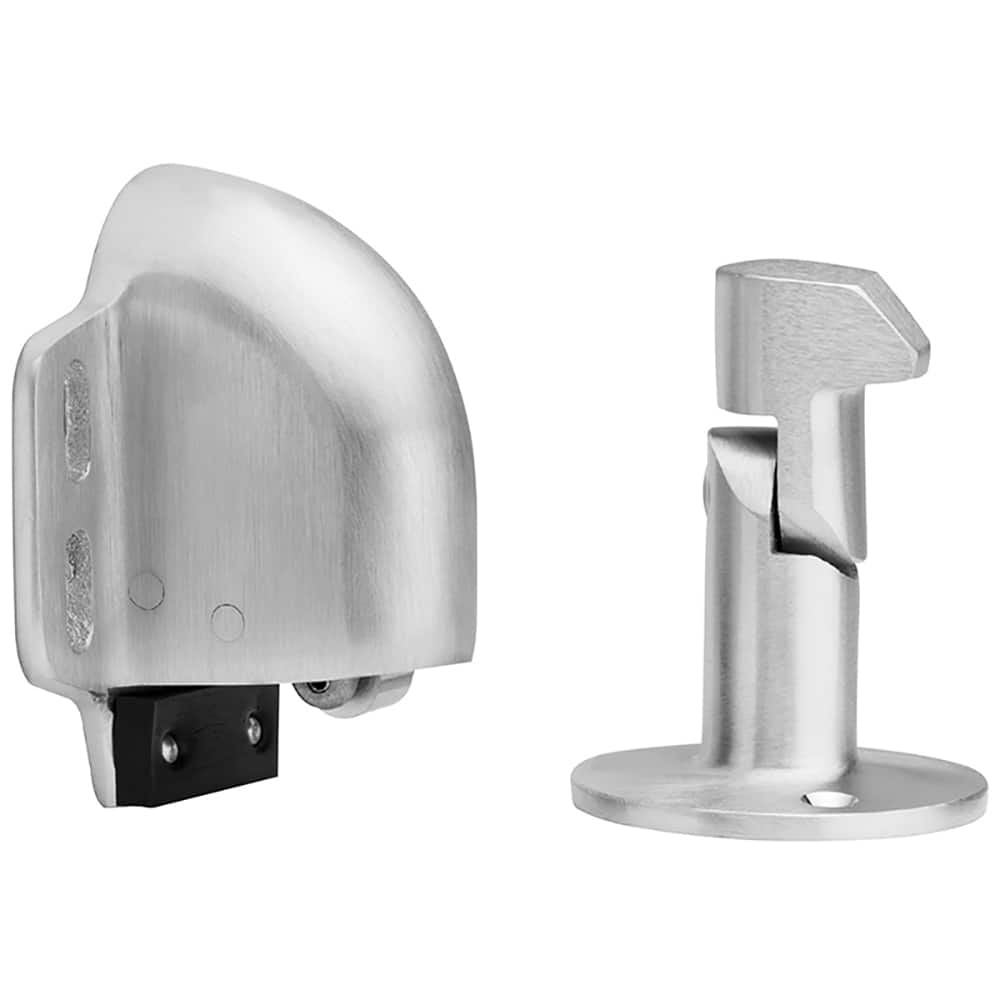 IVES - Stops; Type: Automatic Holder Wall Stop ; Finish/Coating: Satin Chrome ; Projection: 3-7/16 (Inch); Mount Type: Wall - Exact Industrial Supply