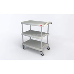 Metro - Carts; Type: Utility ; Load Capacity (Lb.): 400.000 ; Number of Shelves: 3 ; Width (Inch): 18-5/16 ; Length (Inch): 31-1/2 ; Height (Inch): 35-1/2 - Exact Industrial Supply