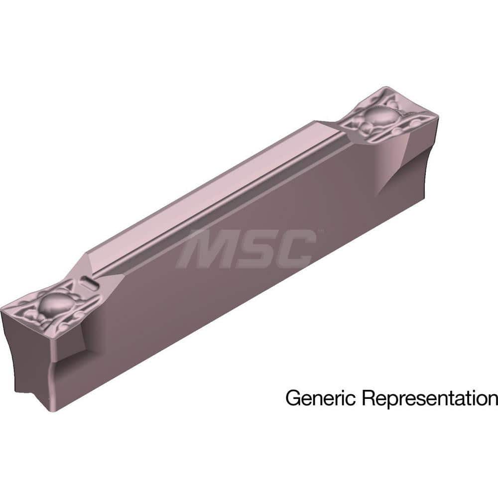 Grooving Insert: GCM2002ML AC530U, Solid Carbide Super ZX Finish, Neutral, 2 mm Cutting Width, 20 mm Max Depth, Series GND