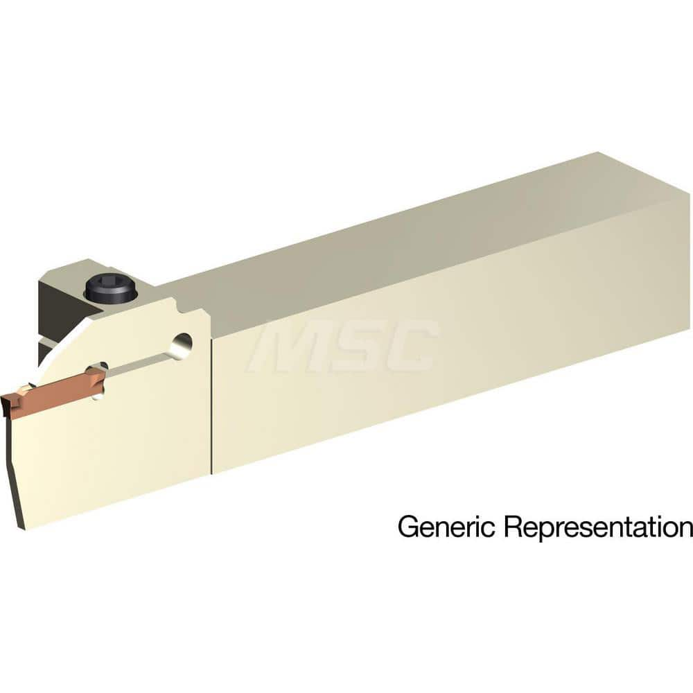 Indexable Cutoff Toolholder: 16 mm Max Depth of Cut, 32 mm Max Workpiece Dia, Right Hand 25 mm Shank Height, 25 mm Shank Width, Uses GCMN Inserts, Series GND