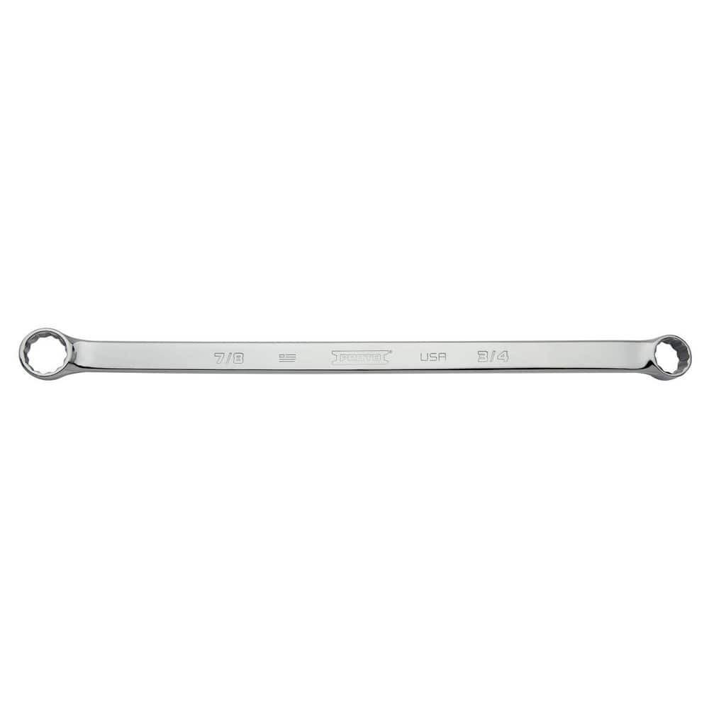 Box Wrenches; Wrench Type: Offset Wrench; Wrench Size: 0.75 x 0.875 in; Head Type: Box End; Double/Single End: Double; Wrench Shape: Straight; Material: Steel; Finish: Polished; Number Of Points: 12; Overall Length: 12.56