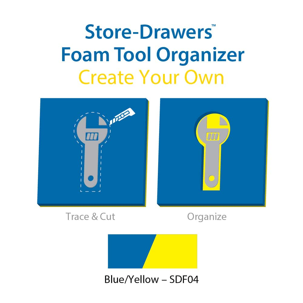 NMC - Tool Box Case & Cabinet Inserts; Type: Customizable Foam Insert ; For Use With: Store-Drawers? Tool Boxes & Cases ; Material Family: Foam ; Width (Inch): 40 ; Depth (Inch): 27 ; Height (Inch): 3/4 - Exact Industrial Supply