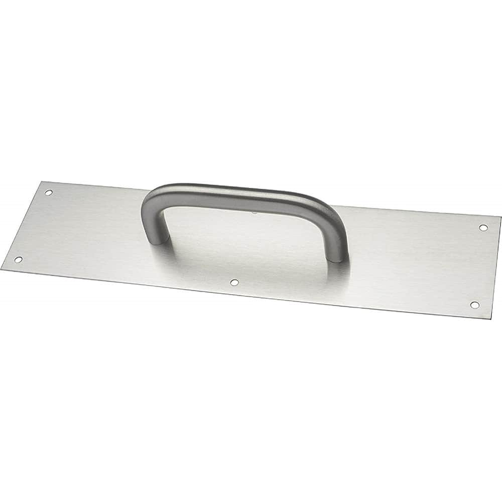 Rockwood - Door Pulls; Overall Length (Inch): 16 ; Finish/Coating: Satin Stainless Steel ; Grip Length: 4 (Inch) - Exact Industrial Supply