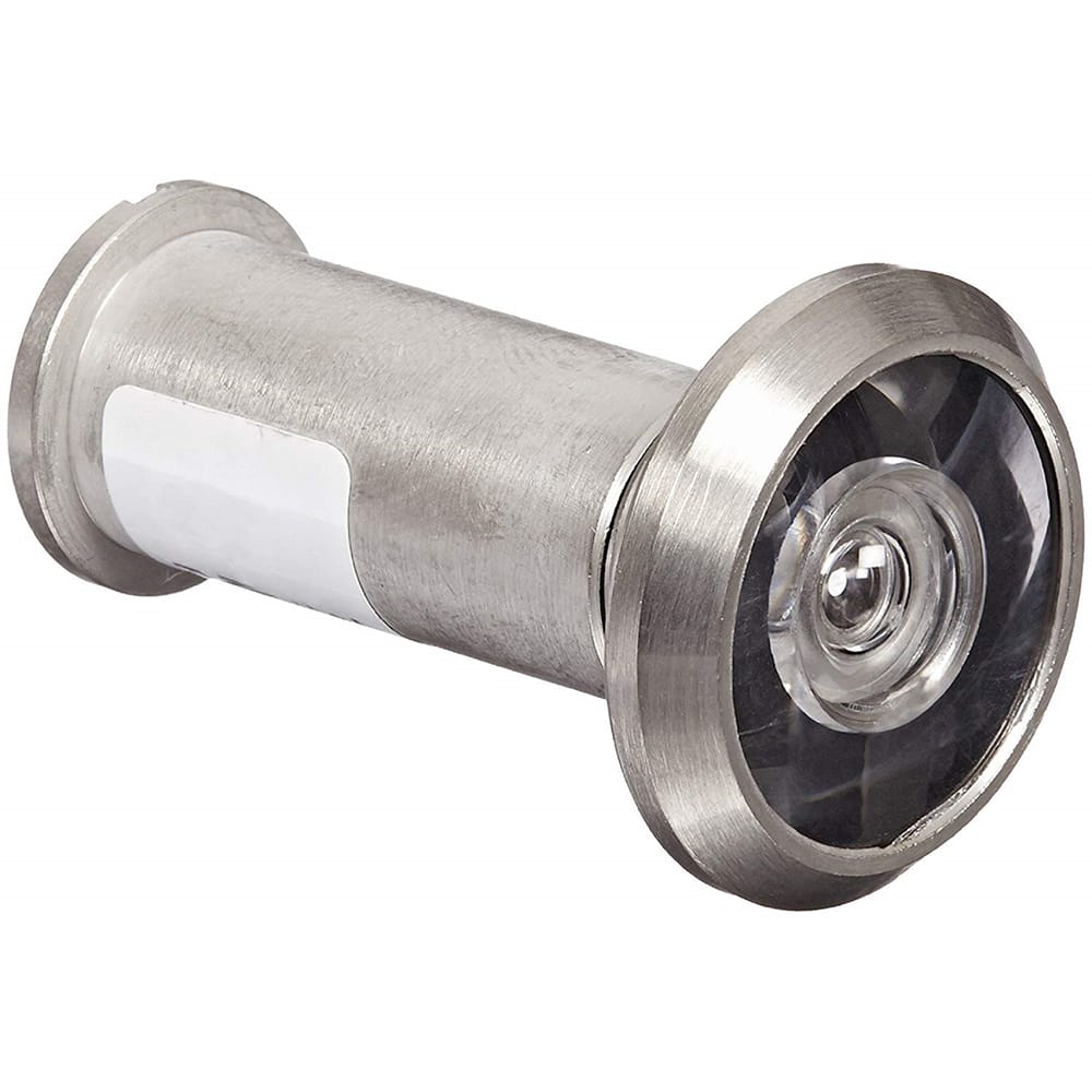 Yale - Viewers/Peepholes; Viewing: 190 deg. Door Viewer ; Style: Door Viewer ; Material: Brass ; Finish/Coating: Satin Nickel ; UL Rated: Yes - Exact Industrial Supply