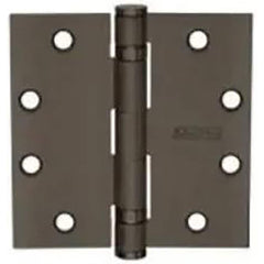 Commercial Hinges; Length (Inch): 4-1/2; Thickness (Decimal Inch): 0.1340; Minimum Thickness: 3.4036; Number of Knuckles: 5.000; Stanley Finish Code: US10B; Finish/Coating: US10B; Box Quantity: 3; Hand: Non-Handed; Number of Ball Bearings: 0; Material Gra