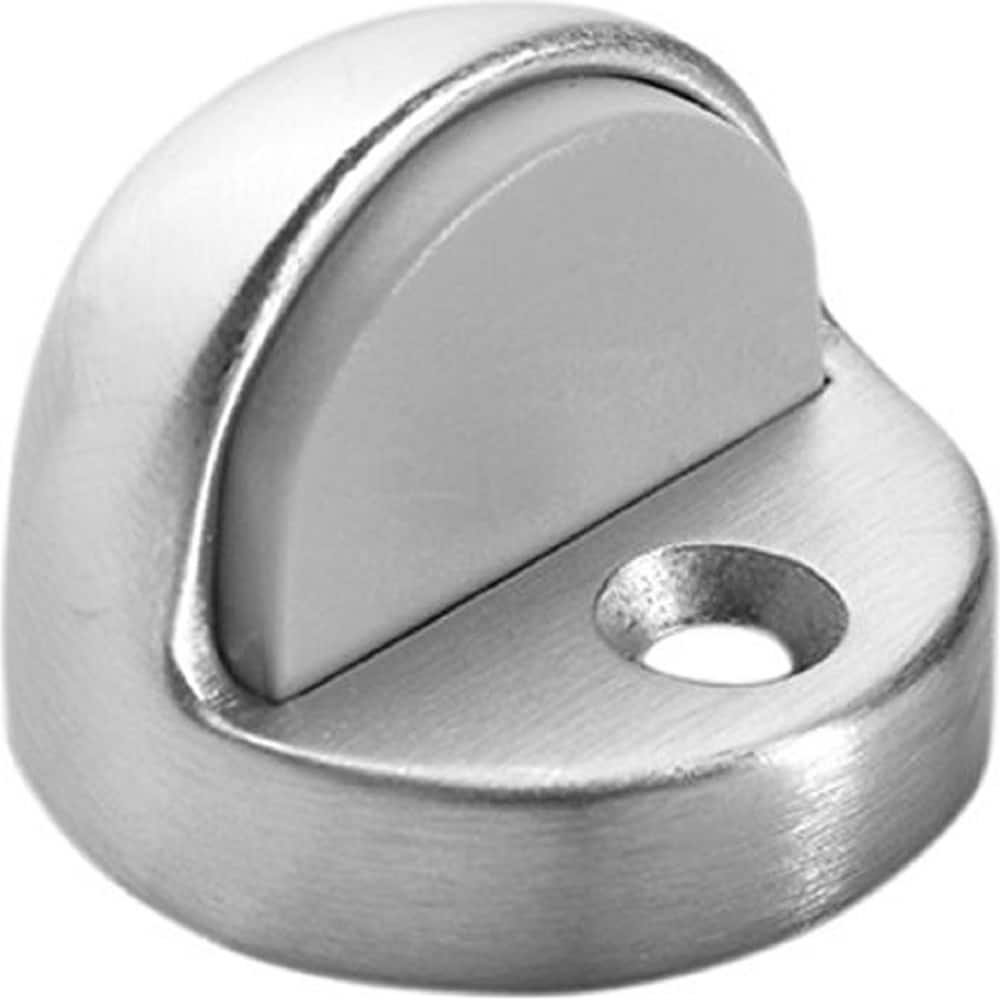 Rockwood - Stops; Type: High Dome Stop ; Finish/Coating: Satin Chrome ; Projection: 2 (Inch); Mount Type: Floor - Exact Industrial Supply