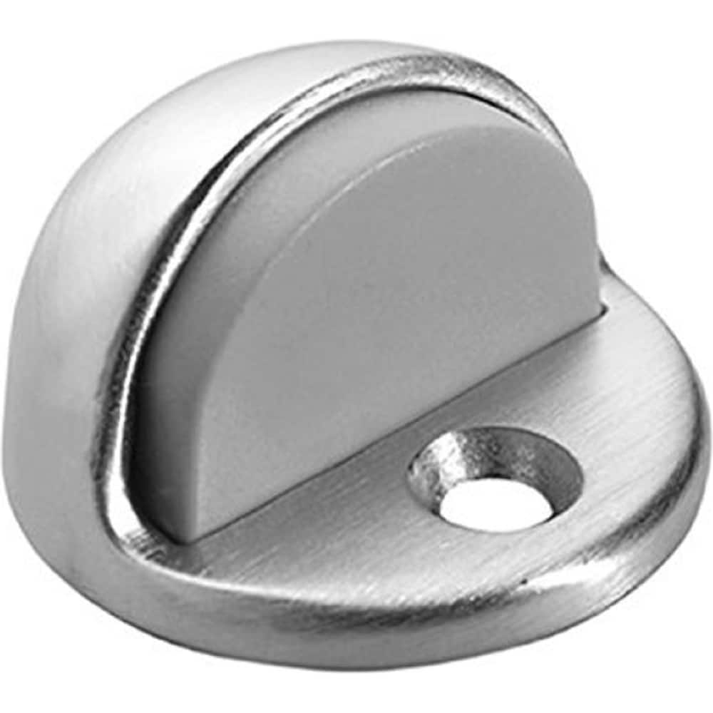 Rockwood - Stops; Type: Low Dome Stop ; Finish/Coating: Satin Chrome ; Projection: 2 (Inch); Mount Type: Floor - Exact Industrial Supply