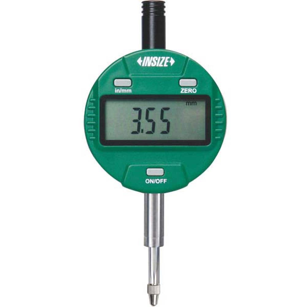 Insize USA LLC - Electronic Drop Indicators; Minimum Measurement (Decimal Inch): 0 ; Minimum Measurement (Inch): 0 ; Minimum Measurement (mm): 0 ; Maximum Measurement (mm): 12.70 ; Maximum Measurement (Decimal Inch): 0.5000 ; Resolution (Decimal Inch): 0 - Exact Industrial Supply