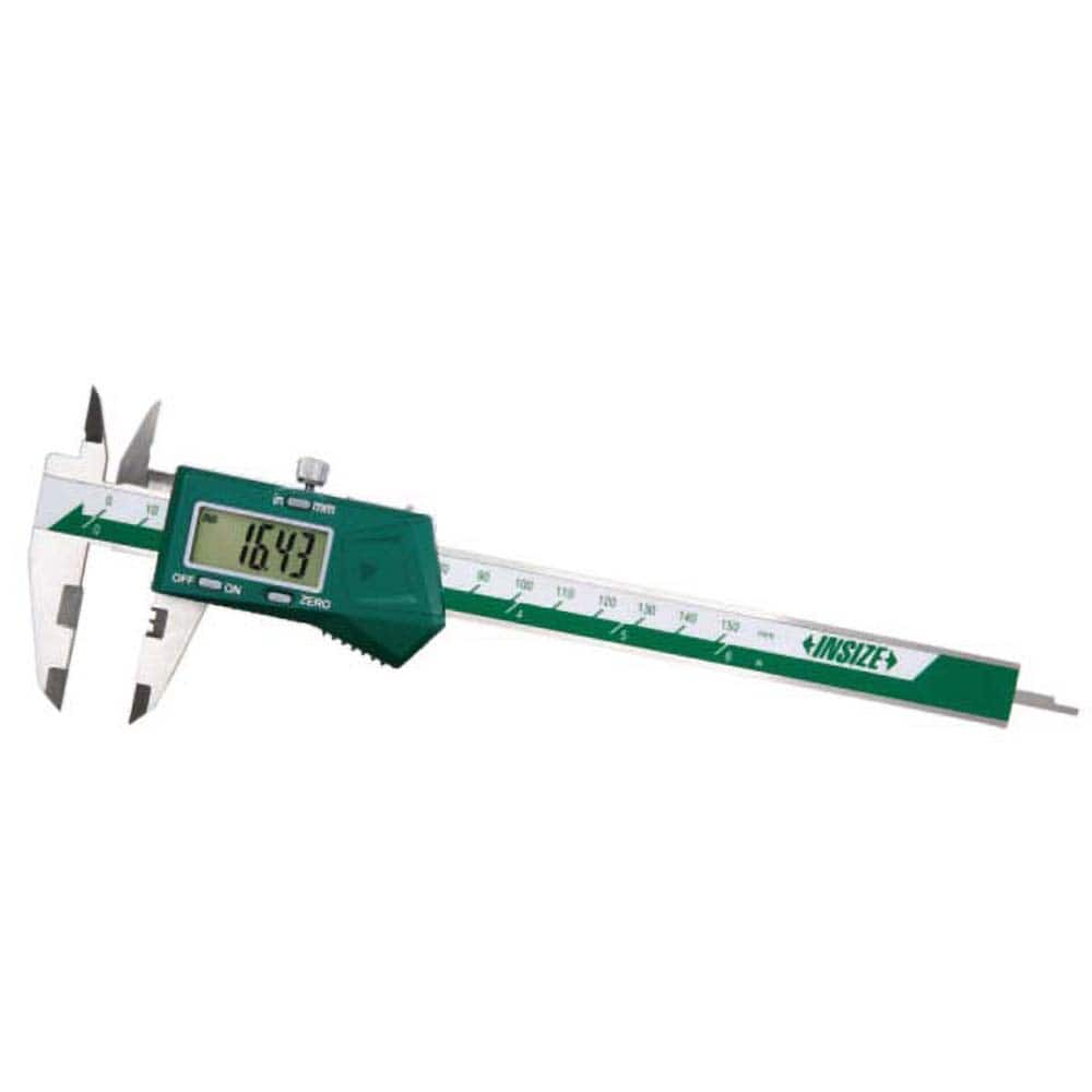 Insize USA LLC - Electronic Calipers; Minimum Measurement (Decimal Inch): 0.0000 ; Maximum Measurement (Decimal Inch): 6 ; Accuracy Plus/Minus (Decimal Inch): 0.0012 ; Resolution (Decimal Inch): 0.0005 ; IP Rating: None ; Data Output: Yes - Exact Industrial Supply