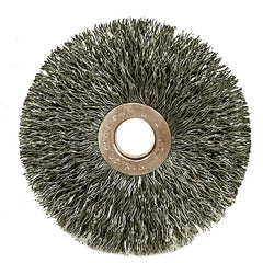 3″ Small Diameter Crimped Wire Wheel, .008″ Steel Fill, 5/8″ Arbor Hole - Benchmark Tooling