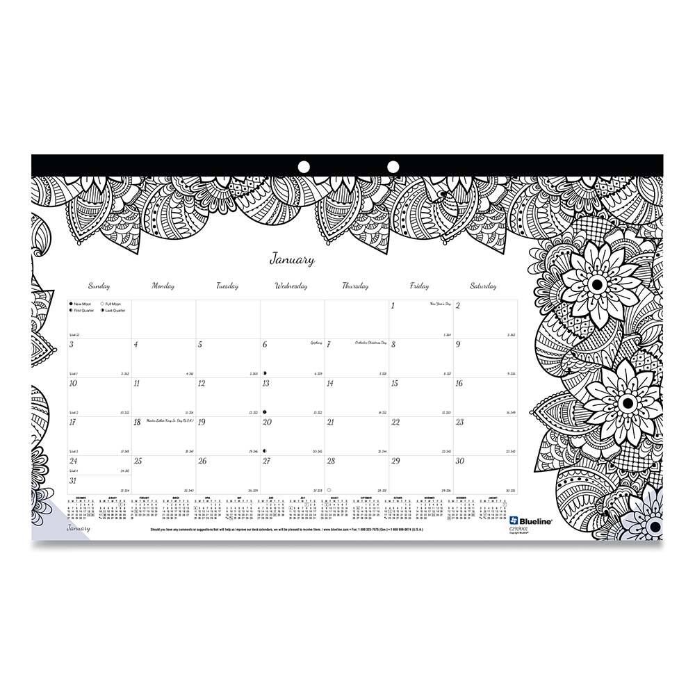 Blueline - Note Pads, Writing Pads & Notebooks Writing Pads & Notebook Type: Desk Pad Size: 17-3/4 x 10-7/8 - Benchmark Tooling