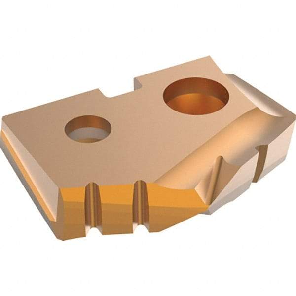 Allied Machine and Engineering - 14.5mm Diam x 1/8" Thick, Seat Code 0, 132° Included Angle Spade Drill Insert - AM300 Coated, Carbide, Grade K35, Series GEN2 T-A - Benchmark Tooling