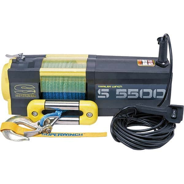 Superwinch - Automotive Winches Type: DC Electric Winch Pull Capacity (Lb.): 5,500 (Pounds) - Benchmark Tooling