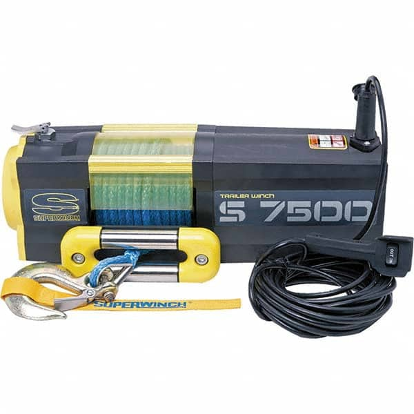 Superwinch - Automotive Winches Type: DC Electric Winch Pull Capacity (Lb.): 7,500 (Pounds) - Benchmark Tooling