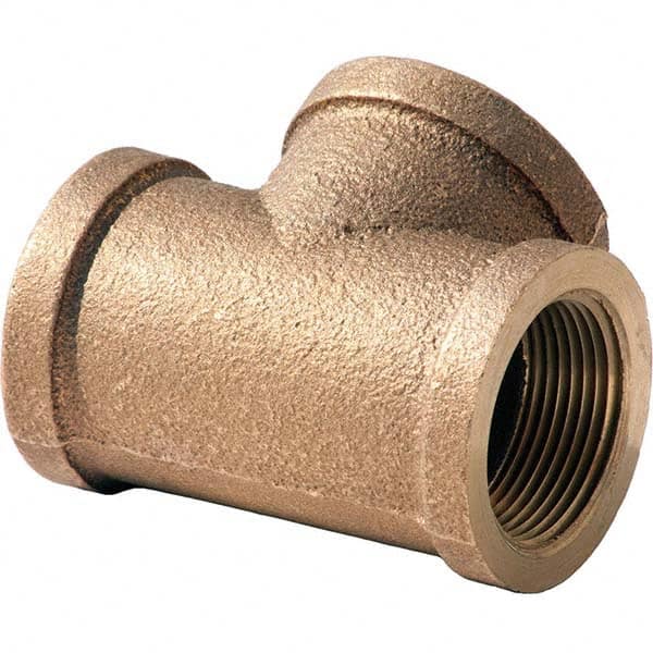 Merit Brass - Brass & Chrome Pipe Fittings Type: Tee Fitting Size: 2-1/2 - Benchmark Tooling