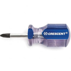 Crescent - Phillips Screwdrivers Tool Type: Stubby Phillips Handle Style/Material: Acetate - Benchmark Tooling