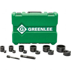 Greenlee - Punch & Driver Kits Tool Type: Knockout Set Punch Shape: Round - Benchmark Tooling