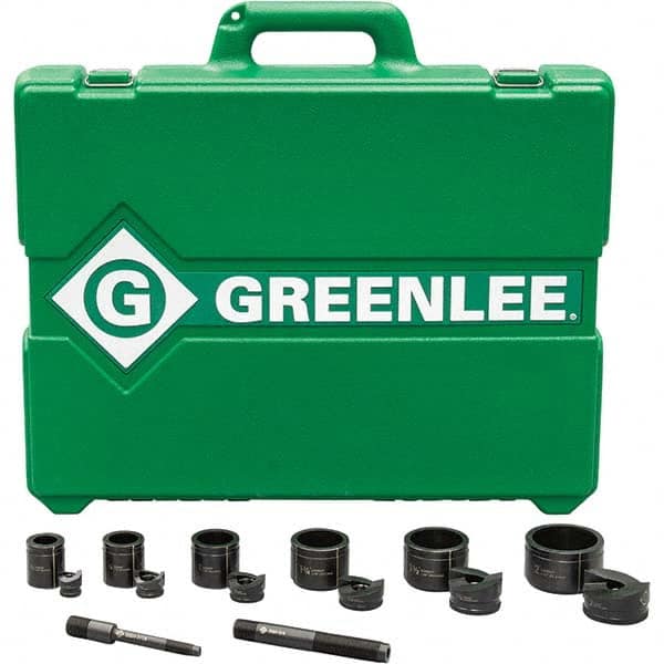 Greenlee - Punch & Driver Kits Tool Type: Knockout Set Punch Shape: Round - Benchmark Tooling