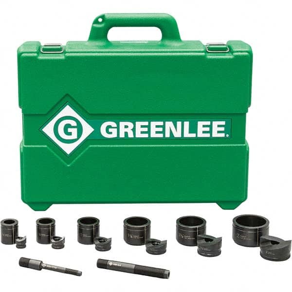 Greenlee - Punch & Driver Kits Tool Type: Knockout Set Punch Shape: Round - Benchmark Tooling