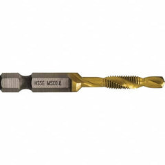 Greenlee - Combination Drill & Tap Sets Minimum Thread Size (mm): M5x0.80 Maximum Thread Size (mm): M5x0.80 - Benchmark Tooling