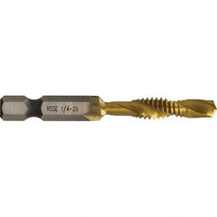 Greenlee - Combination Drill & Tap Sets Minimum Thread Size (Inch): 1/4-20 Maximum Thread Size (mm): M6x1.00 - Benchmark Tooling