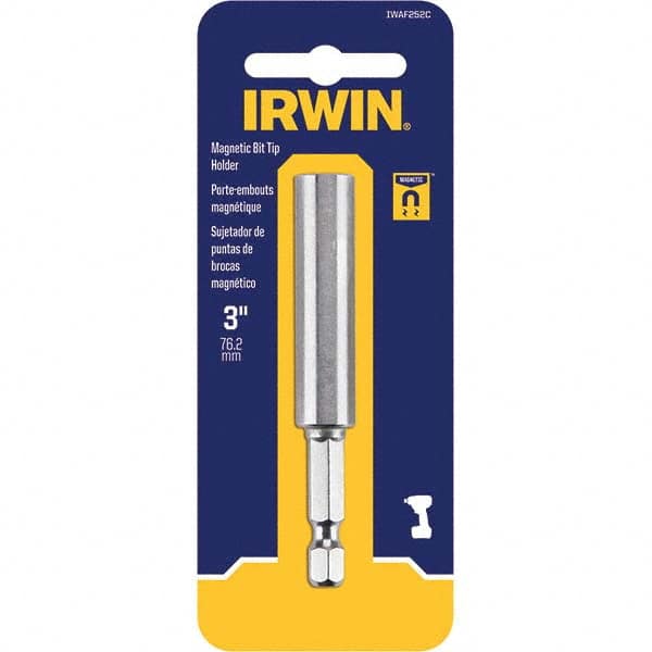 Irwin - Power & Impact Screwdriver Bits & Holders Bit Type: Magnetic Bit Holder Hex Size (Inch): 1/4 - Benchmark Tooling