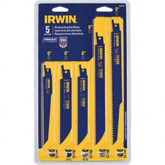 Irwin - Reciprocating Saw Blade Sets Blade Material: Bi-Metal Minimum Blade Length (Inch): 6 - Benchmark Tooling