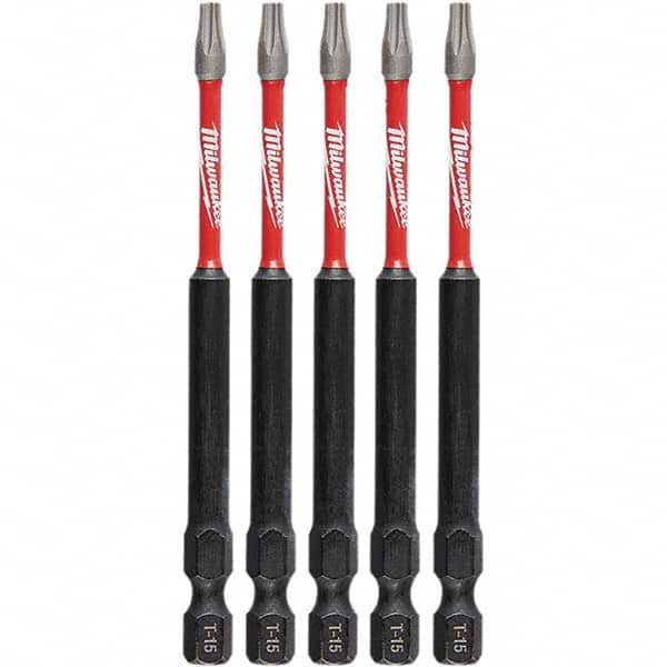 Milwaukee Tool - Power & Impact Screwdriver Bits & Holders Bit Type: Torx Torx Size: T15 - Benchmark Tooling