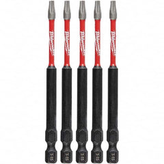 Milwaukee Tool - Power & Impact Screwdriver Bits & Holders Bit Type: Torx Torx Size: T15 - Benchmark Tooling