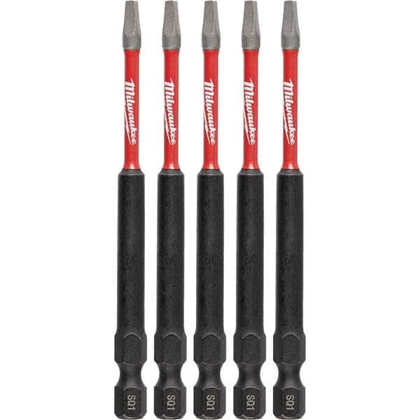 Milwaukee Tool - 1/4" Hex #1 Square Impact Ready Bit - Benchmark Tooling