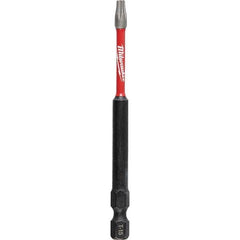 Milwaukee Tool - 1/4" Hex T15 Torx Impact Ready Bit - Benchmark Tooling