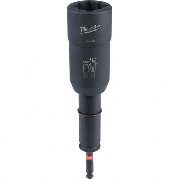 Milwaukee Tool - 7/16" Hex 1/2" Lineman's Utility Socket for Standard Hex/Socket Screws - Benchmark Tooling