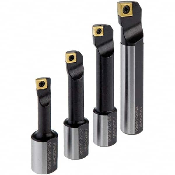 Techniks - 0.63" Min Diam 12mm Shank Diam Right Hand Indexable Boring Bar - Benchmark Tooling