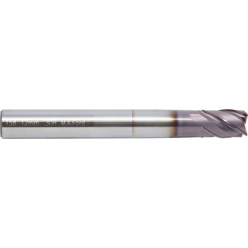 4 mm Dia. × 6 mm Shank × 6 mm DOC × 63 mm OAL, Carbide, ALtima® 52, 4 Flute, Straight, Corner Radius, Solid End Mill