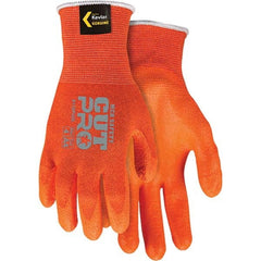 MCR Safety - Size M, ANSI Cut Lvl A4, Polyurethane Coated Cut Resistant Gloves - Benchmark Tooling