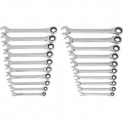 GEARWRENCH - Wrench Sets Tool Type: Ratcheting Combination Wrench System of Measurement: Inch/Metric - Benchmark Tooling