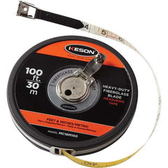 Keson - 100' x 1/2" White Blade Tape Measure - Benchmark Tooling