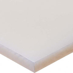 USA Sealing - 4' x 6" x 1" Semi-Clear White Polypropylene Rectangular Bar - Benchmark Tooling