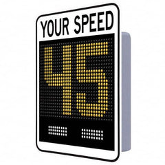 TAPCO - "Your Speed," 42" Wide x 30" High Aluminum Face/Polycarbonate Housing Speed Limit Sign - Benchmark Tooling