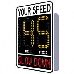 TAPCO - "Your Speed," 42" Wide x 30" High Aluminum Face/Polycarbonate Housing Speed Limit Sign - Benchmark Tooling