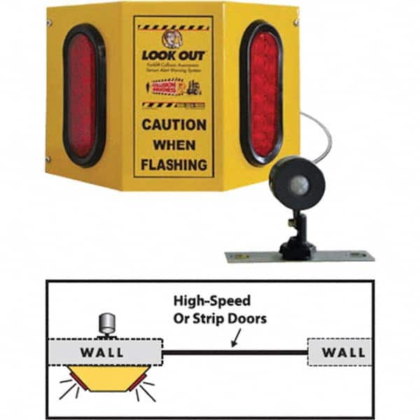 TAPCO - Auxiliary Lights Type: Forklift Warning Light Voltage: 110 VAC to 24VDC - Benchmark Tooling