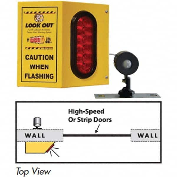 TAPCO - Auxiliary Lights Type: Forklift Warning Light Voltage: 110 VAC to 24VDC - Benchmark Tooling