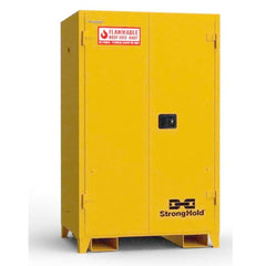 Strong Hold - Safety Cabinets Hazardous Chemical Type: Flammable and Combustible Liquids Color: Yellow - Benchmark Tooling