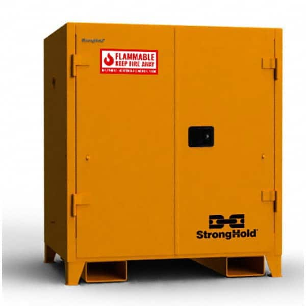 Strong Hold - Safety Cabinets Hazardous Chemical Type: Flammable and Combustible Liquids Color: Yellow - Benchmark Tooling