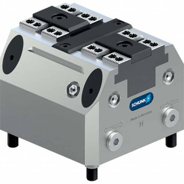 Schunk - Machine Vises Jaw Width (mm): 160.0 Throat Depth (mm): 200.0 - Benchmark Tooling