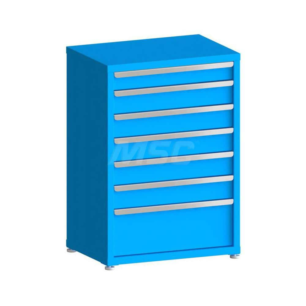 Modular Steel Storage Cabinet: 7 Drawer, Keyed