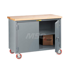 Mobile Work Benches; Bench Type: Mobile Workbench; Edge Type: Straight; Depth (Inch): 30; Leg Style: Fixed; Load Capacity (Lb. - 3 Decimals): 3000; Color: Gray; Maximum Height (Inch): 38-3/4; Minimum Height (Inch): 38-3/4; Work Bench Material: Steel; Top